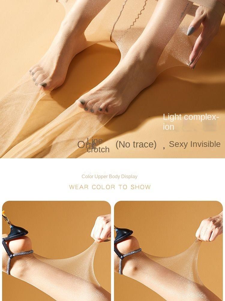 Product Introduction of Pearl Shiny Crystal Stockings 0D Transparent Sexy Ultra Slim Shiny Silk Stockings Naked Women Pure Desire Spring and Summer Womenswear Socks Lingerie Comfort Basic Minimalist 11