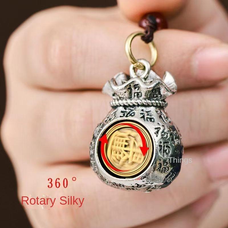 Product Introduction of Móc Chìa Khóa Túi Tiền Cung Hoàng Đạo Trung Quốc, Túi May Mắn Xoay, Mặt Dây Chuyền Xe Hơi 1
