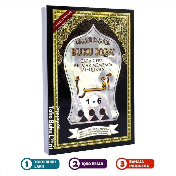 Jual Buku Iqra' Bundel Rasm Utsmani Ukuran A5 Jilid 1-6 Kertas HVS BUKU ...