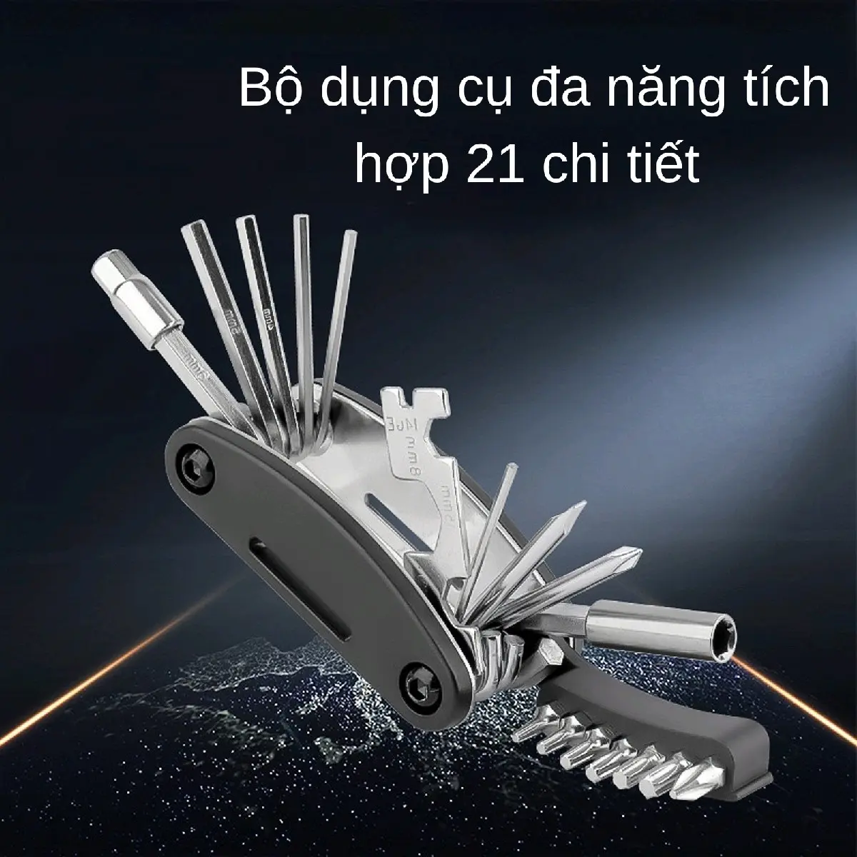 Bộ Lục Giác 21 chi tiết sửa chữa,nhỏ gọn đa năng ,có tua vít,lục giác bông ,chất liệu thép không gỉ