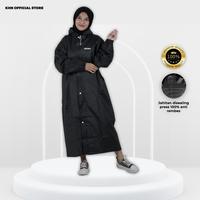 Gambar jas hujan wanita raincoat dress Tahan air anti rembes berkualitas Gamis Dewasa Syari - hijau army, All Size dari KHN Store Kab. Sumedang 1 Tokopedia