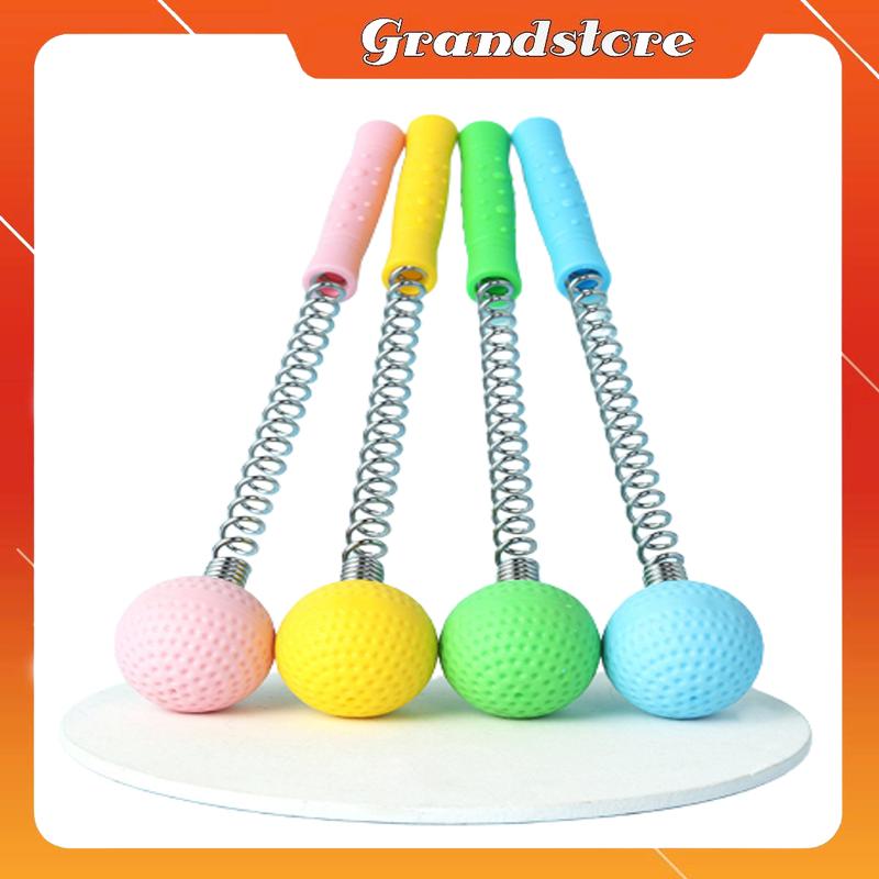 Gậy đấm lưng lò xo đầu tròn cầm tay massage lưng cổ vai gáy thư giãn, cây đấm bóp gãi ngứa gõ huyệt, búa đấm lưng matxa