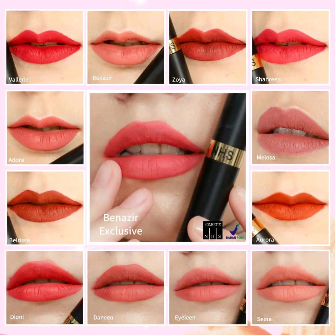 LIP CREAM MATTE NHS / LIP CREAM NHS /  KOMSETIX NHS / Strawberry Nail Henna / Lipcream Matte Komsetix
