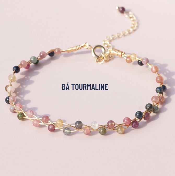 Product Introduction of Vòng tay Tourmaline hạt cắt giác 3,5mm Vietnam 10
