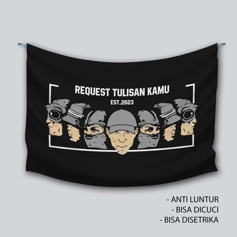 BENDERA BASIS SUPORTER JUMBO BEBAS REQUEST #B | BENDERA KOMUNITAS | BENDERA ULTRAS 1