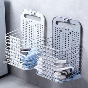 Giỏ đựng đồ treo tường gấp gọn thông minh, tiện lợi Rổ