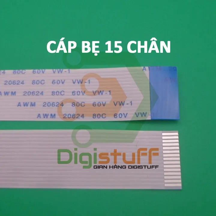 Cáp dẹt 15 chân khoảng cách chân (pitch) 0.5mm / 1.0mm
