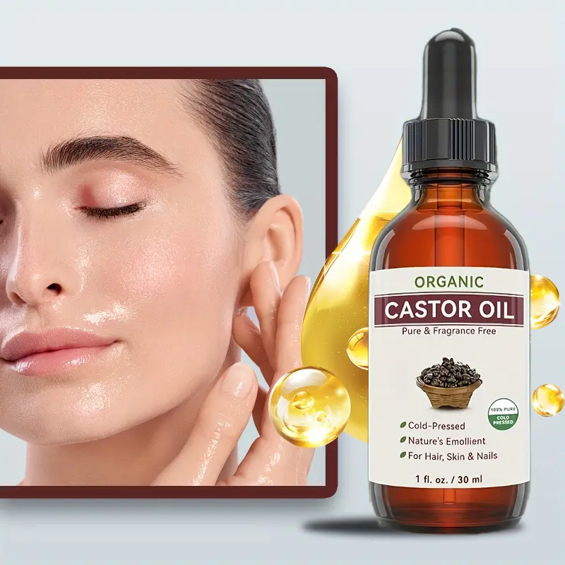 [30ml Moisturizing Castor Oil] 30ml Castor Oil - Face - Cold Pressed Moisturizing Oil For Dry Skin, Moisturizing Skincare Serums Moisturizer Moisture