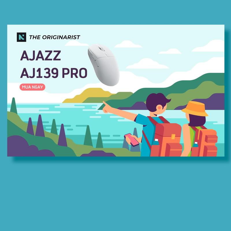  Chuột gaming không dây AJAZZ AJ139 PRO PAW3395 