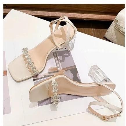 Giày nũ cao gót quai đính đá sang trọng gót 7 phân Mã T86 2