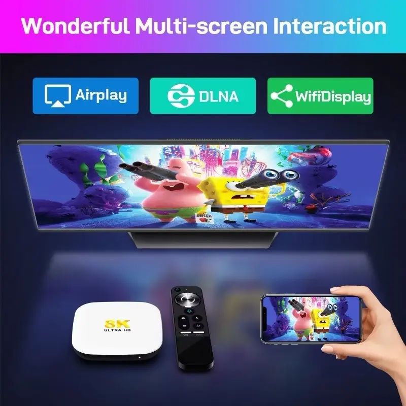 TV Box H96 Max M2 Android 13  Ram 4G+64G  Bảo hành quốc tế play box 6