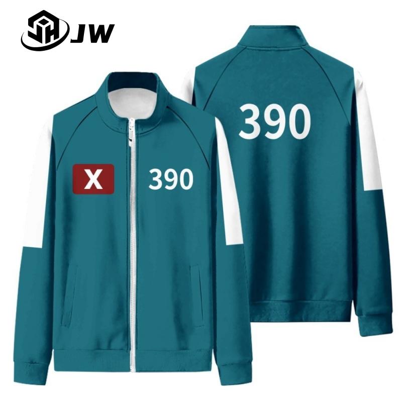 Product Introduction of 2025 new Squid Game Season 2 number 456 222 149 show zipper Sweatshirt coat jacket Unisex Top 33