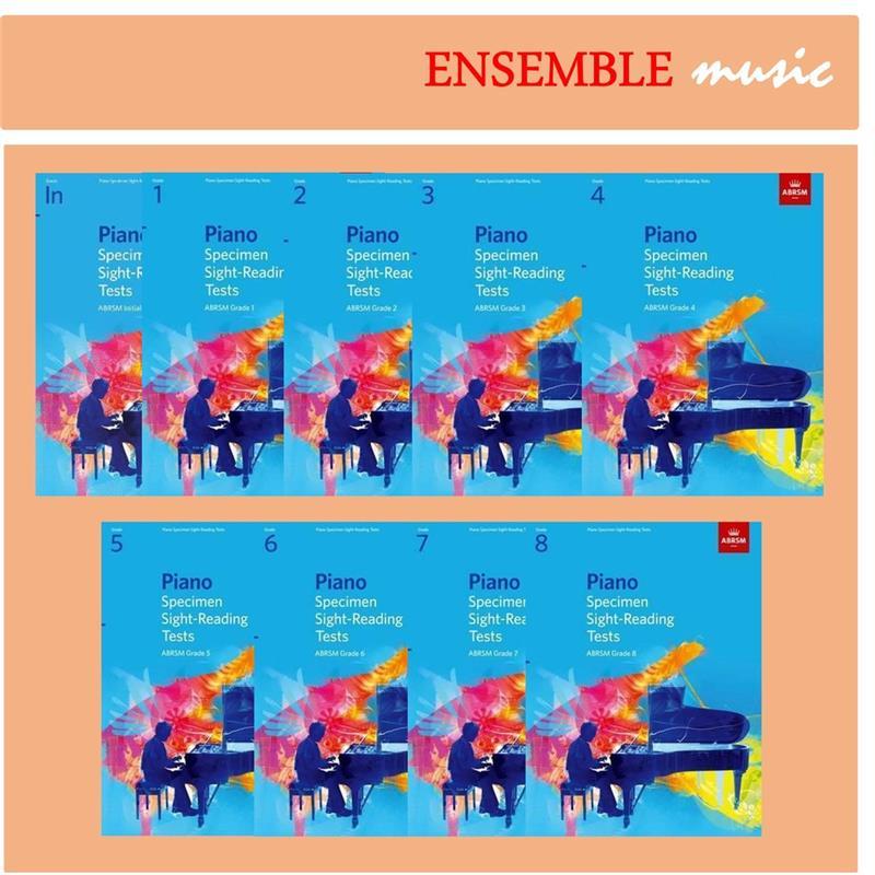 Product Introduction of High Quality ABRSM Piano Specimen Sightreading Tests  Initial Grade, Grade 1, 2, 3, 4, 5, 6, 7, 8 2
