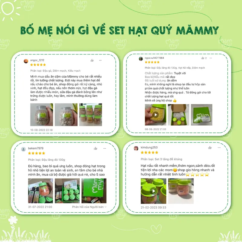 Combo Ăn Dặm MĂMMY: Cháo Gạo Sữa Mix Hạt 50gr x 7 Gói + Set 3 Dầu Ăn Dặm MĂMMY 30ml (Cá Hồi, Hạt Lanh, Olive) Bổ Sung Vitamin Cho Bé Từ 6 Tháng [MX] 6