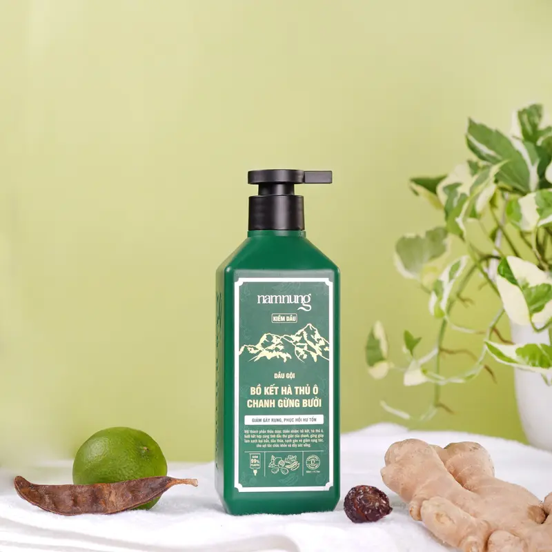 Combo dầu gội thảo dược bản giảm dầu kèm serum Nam Nung hỗ trợ giảm rụng, hỗ trợ mọc tóc con Dưỡng Tóc Chăm Sóc Tóc 2