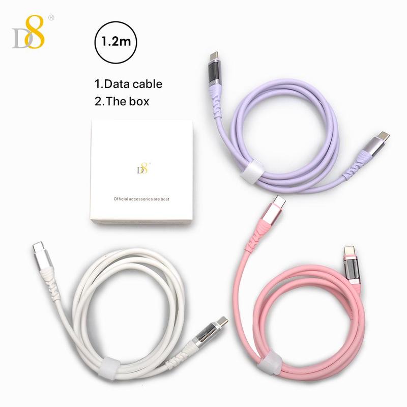 D8 USB C to USB C Cable, 100W/5A PD Fast Charging Cable with LED Display, Compatible with iPhone 15 Max/13/15Pro/ Air 2023/iPad Pro 2023, Samsung Galaxy 5