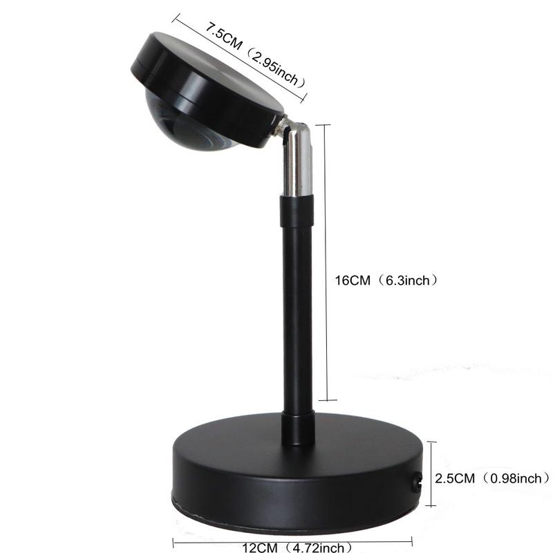 Product Introduction of Smart Bluetooth Night Light Rainbow Sunset Projector Lamp for Home Coffe shop Background Wall Decoration Atmosphere Table Lamp 24