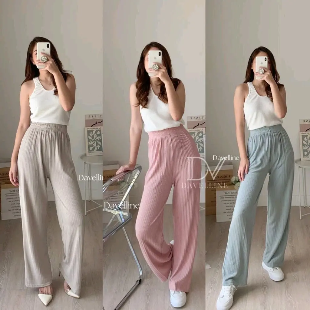 KULOT KNIT HIGHWAIST - CELANA WANITA