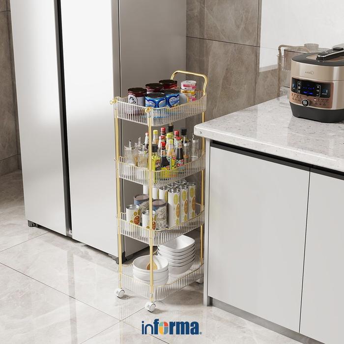 Dish Rak Informa Jual Informa Lux Rak Penyimpanan Serbaguna 4 Tingkat Rak Dapur Rak ...
