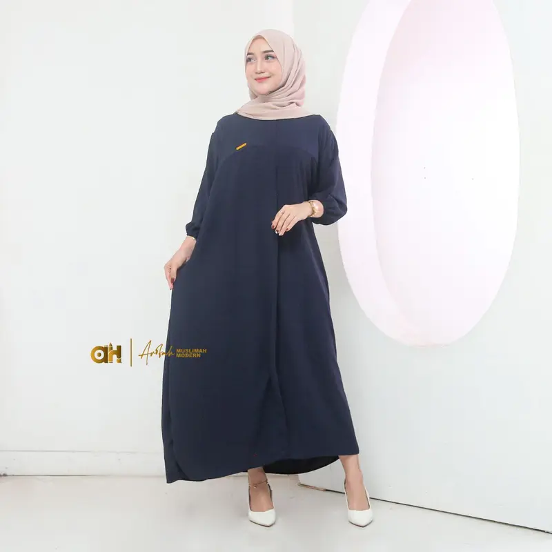 Gamis El Sira Dress Ld 130 cm Busui/ Gamis kekinian/ gamis midi dress crinkle/gamis 2024 terbaru/dress wanita kekinian/gamis baju wanita kekinian/outfit ke pantai 6