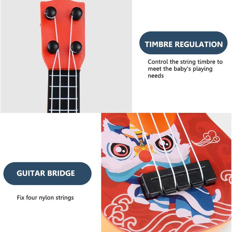 Product Introduction of 25cm Soprano Ukulele 4 Strings Beginners Learning Guitar Musical Early Education Toys Stringed Instruments 30