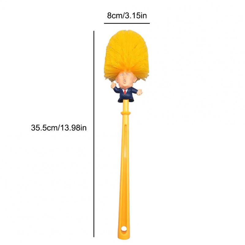 Product Introduction of Donald Trump Bathroom Cleaning Brush Funny Trump Toilet Cleaning Brush Novelty Gifts Toilet Bowl Brush Bathroom Cleaning Tools 0