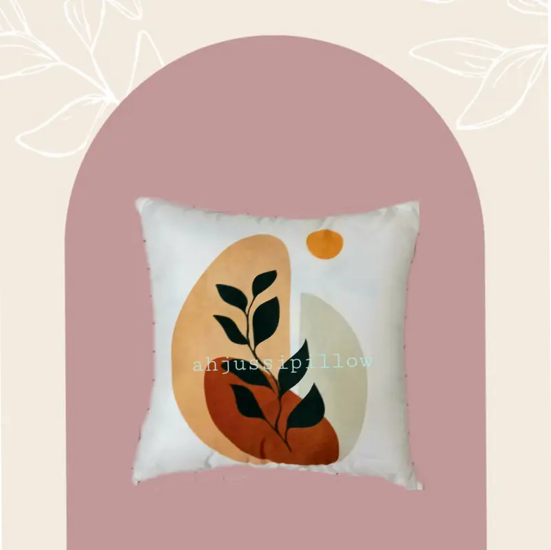 Cover Sarung Bantal Sofa Print 40x40cm Motif Boho Minimalis Aesthetic 2