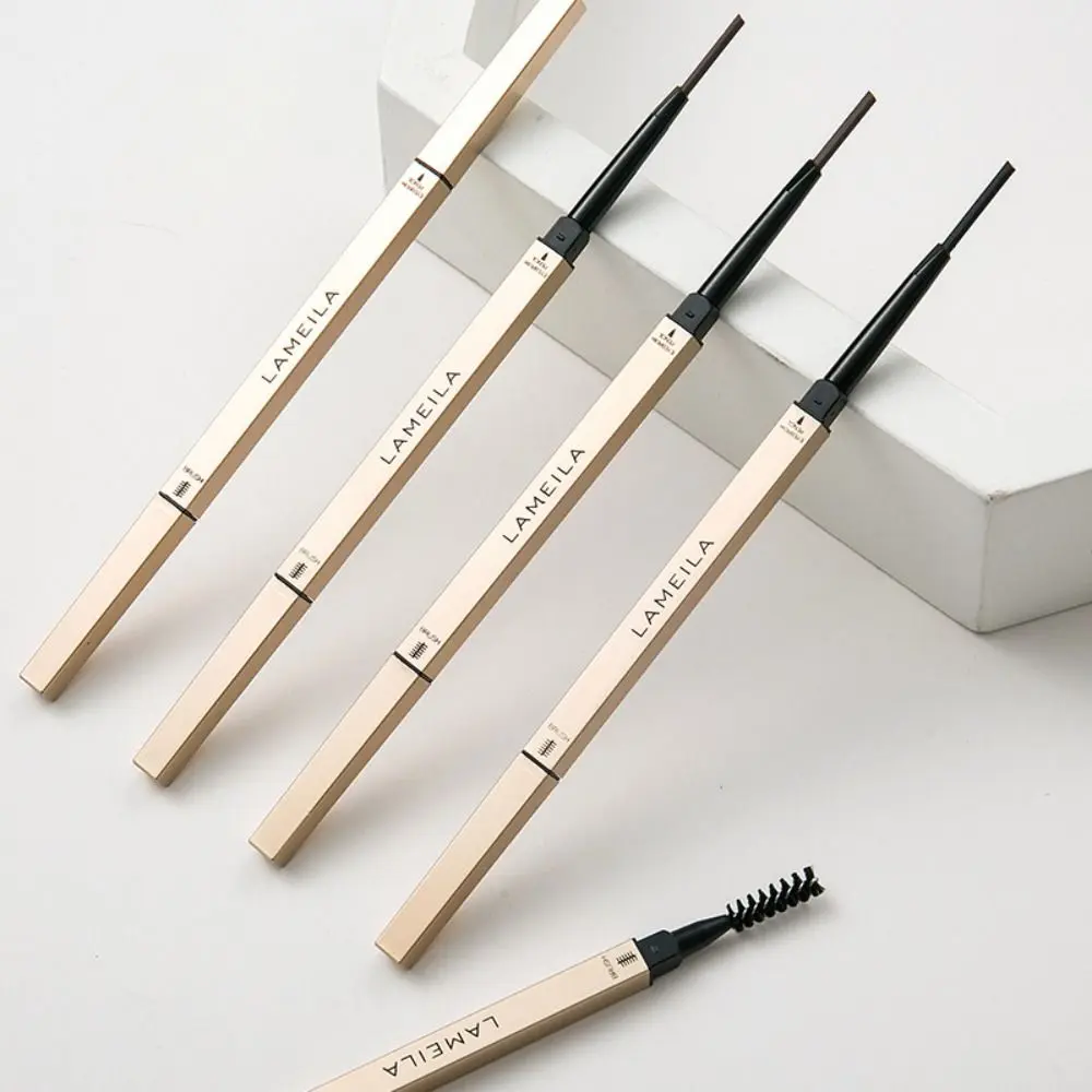 Double Head Eyebrow Pencil With Brush Smooth Waterproof Eyebrow Pen Sweatproof Eyebrow Gel .