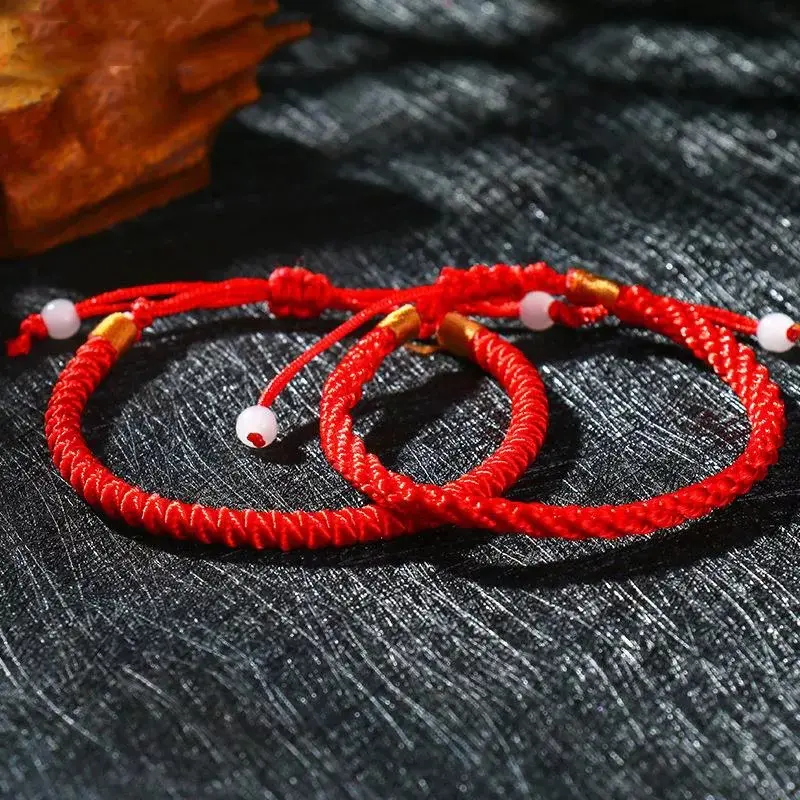 Vòng Tay Chỉ Đỏ, Mang Lại May Mắn tình duyên, Tài Lộc Công Danh sự nghiệp, Chất Liệu Cao Cấp, Bền Vĩnh Viễn, Cực dễ thương - giá siêu sốc-Phụ Kiện