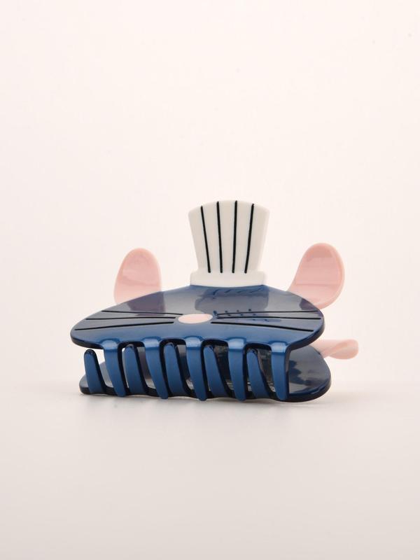 Cute Cartoon Cat Design Acetate Hair Claw, Creative Claw Clips, Fashionable Hair Accessories for Women & Girls 2