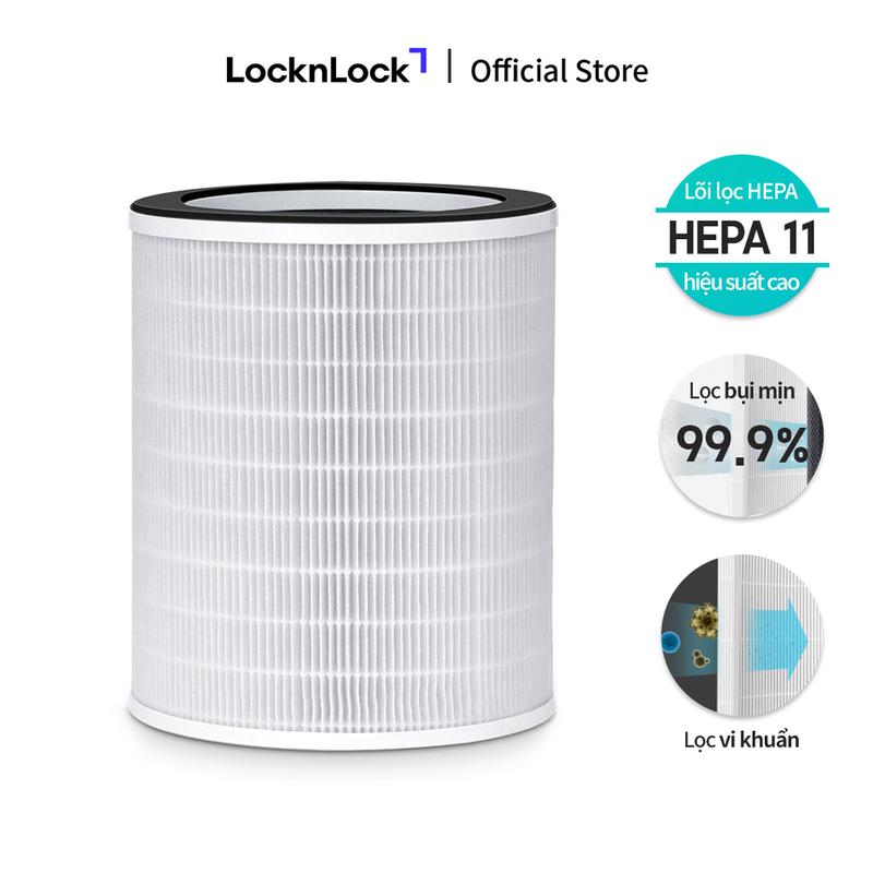 Bộ lọc LocknLock ENP124_FLT của máy lọc không khí ENP124WHT - Bộ lọc HEPA, loại bỏ khói, bụi mịn, 99,97% bụi và vi khuẩn - Hạn chế dị ứng da - Tuổi thọ lên đến 6 tháng