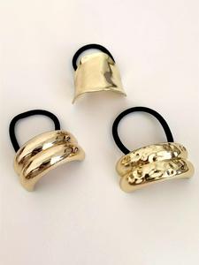 Elegant Metal Hair Ties, High Stretch Hair Ties, Fashion Hair Accessories for Women & Girls