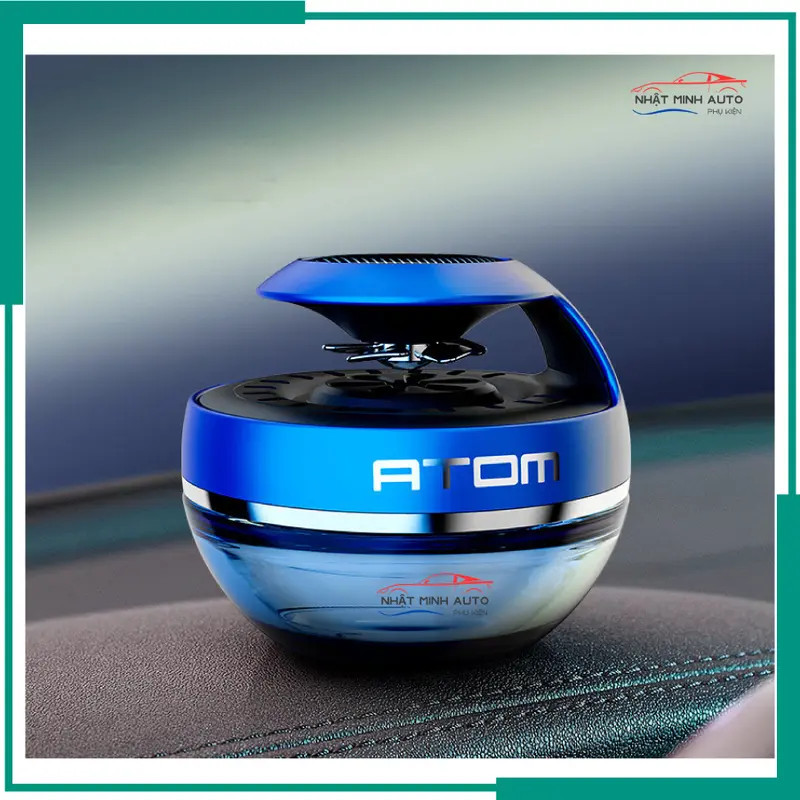 Nước hoa xe hơi cao cấp ATOM có cánh quạt quay bằng năng lượng mặt trời, hương thơm tự nhiên  Nội Thất 6