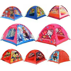 Tenda Camping Anak Karakter Kartun Karakter Spiderman Frozen HK Cars / Pop Tent Anak