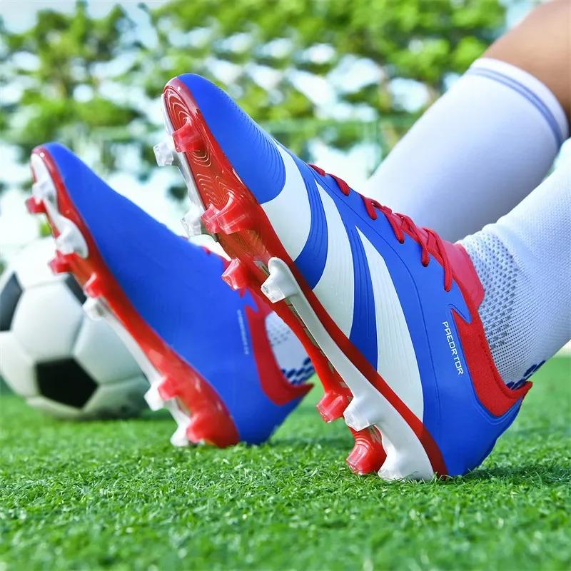Men TF/FG Soccer Shoes Futsal Original Society Football Boots Professional Ultralight Football Shoes Women Non Slip Cleats Tenis 2