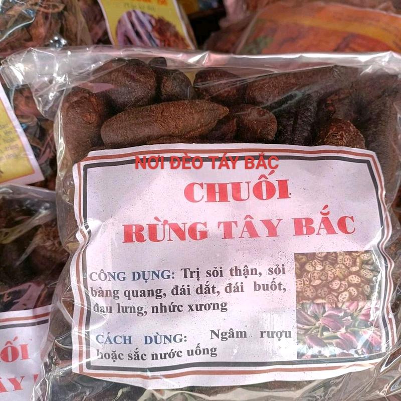 Gói 1kg Chuối hột rừng Tây Bắc-Chuối quả mật, đặc sản tây bắc, hàng rừng tự nhiên  Food ngâm rượu