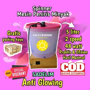 Sadelim mesin spiner pengering minyak spinner pemeras makanan saringan minyak