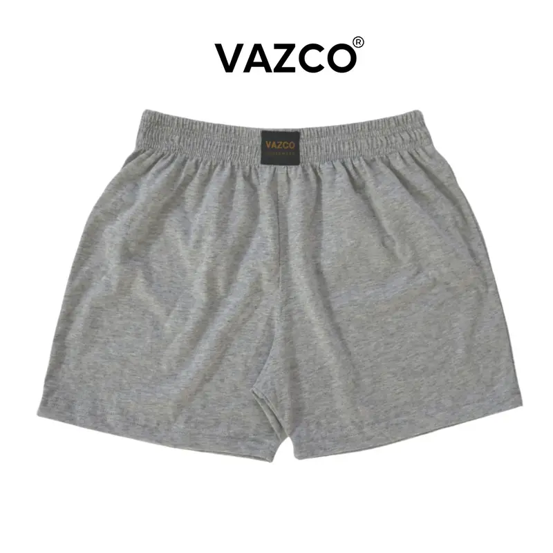 Quần short ngủ nam nữ VAZCO  Vải thun cotton co giản thoải mái màu trơn cơ bản phù hợp với mọi lứa tuổi Mùa hè Menswear 8