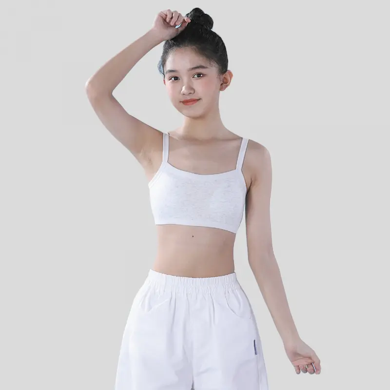 Áo Ngực Áo Ống Ngực Cho Bé Gái, Thiếu Niên, Trẻ Em, Học Sinh, Loại Vest, Mỏng Và Thoáng Khí, Đồ Lót Cotton Thoải Mái, Thích Hợp Cho Mùa Hè 8