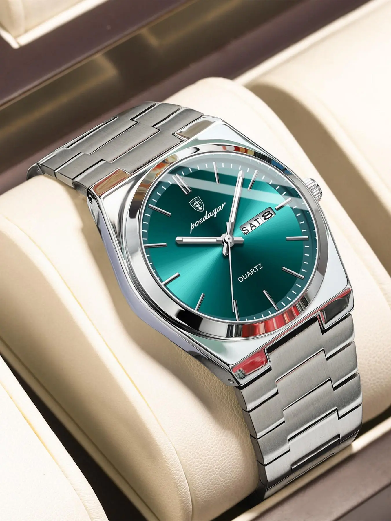 Men's Casual Business Round Dial Analog Quartz Watch, Fashion Watches for Party, Daily Clothing Decor, Trendy All-match & Exquisite Watch for Gift with Box Gift,  Watches for Men
