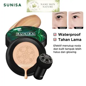 SUNISA Air Cushion Foundation BB Cream Tahan Lama Full Coverage Waterproof 20ml