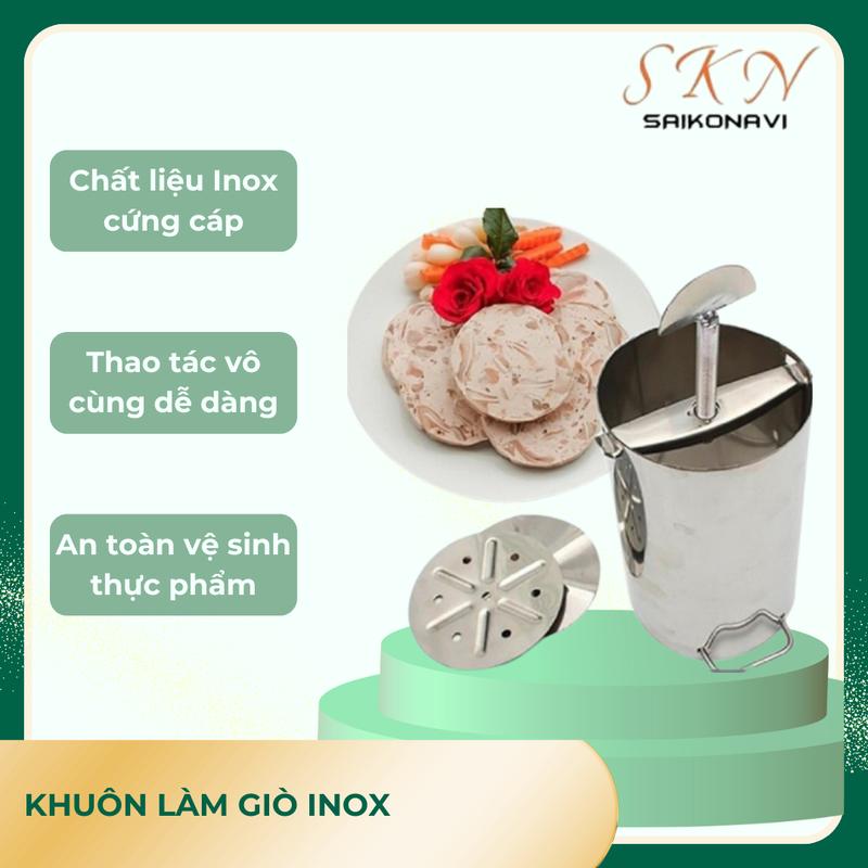 Khuôn làm giò inox không gỉ đủ loại 500g, 1kg, 2kg