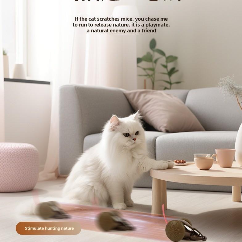 Charging intelligent electric mouse toys, pet boredom relief cat toys, interactive toys, cat teasing pet toys 2