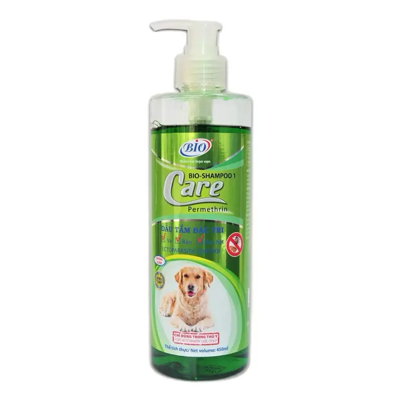 SỮA TẮM BIO CARE - SỮA TẮM SẠCH VE RẬN, BỌ CHÉT - SỮA TẮM ƯỚT DÀNH CHO CHÓ MÈO