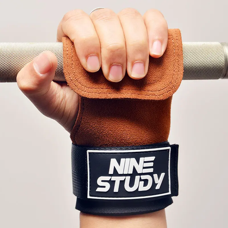 (1 đôi)Găng Tay Tập GYM, Dây kéo lưng Lifting Straps Nine Study đa năng hỗ trợ tập Gym, Deadlift, lên xà, nâng tạ 6