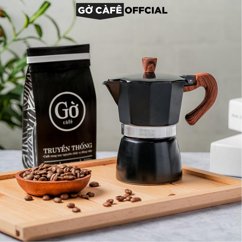 Ấm pha cà phê Moka Pot băng nhôm 150ML, bình pha cà phê kiểu Ý
