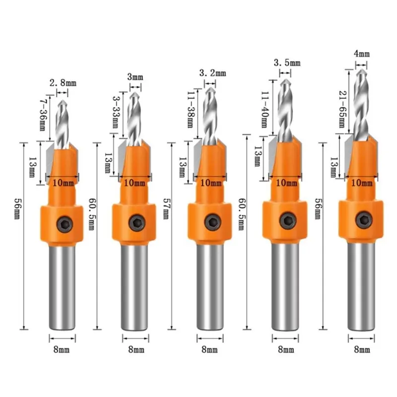 Kìm  Bấm Nẹp Che Lỗ Vít, Bù Lon(không vĩ) 8mm,10mm,15mm. Bộ Khoan Vít Chìm 6