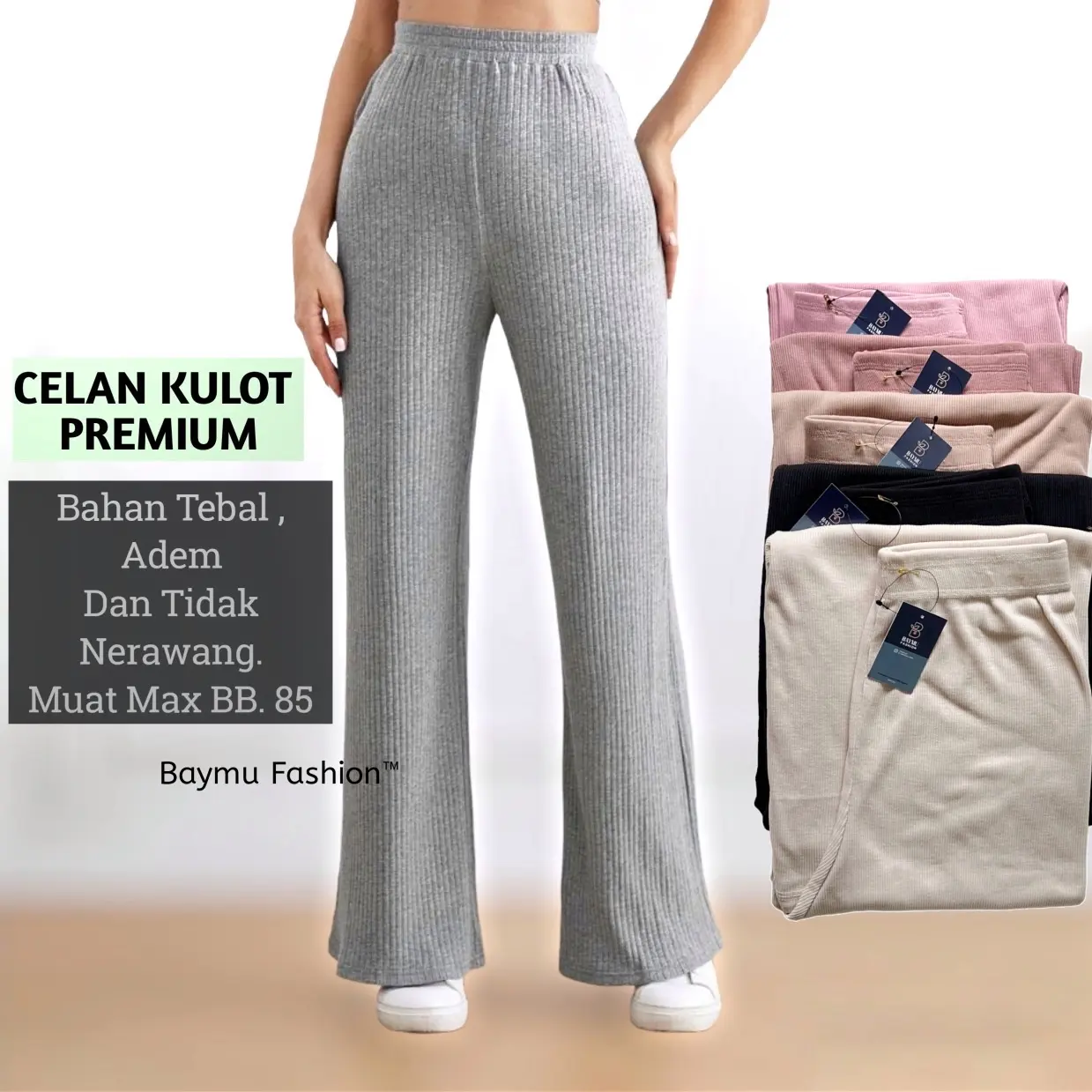 CELANA KULOT RAJUT PREMIUM JUMBO BIGSIZE