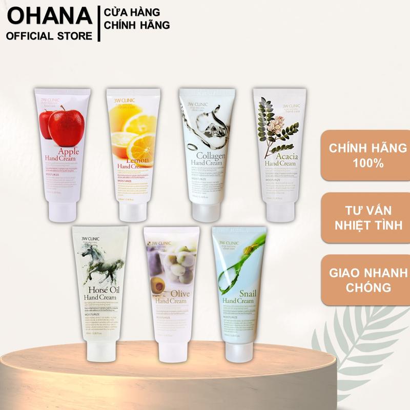 Kem Dưỡng Da Tay 3W Clinic Hand Cream 100ml