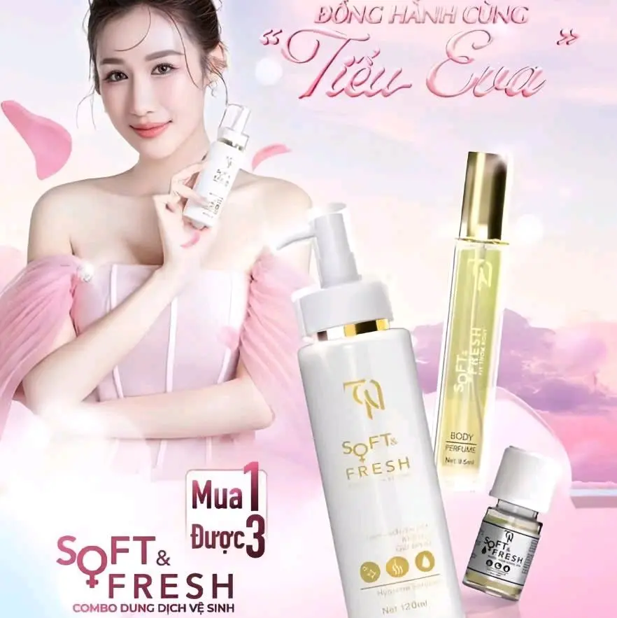 Dung Dịch Vệ Sinh Soft Fresh - MUA 1 DDVS TẶNG 1 NƯỚC HOA - Mỹ Phẩm Đông Anh Collagen X3 - Nguyễn Huỳnh Như